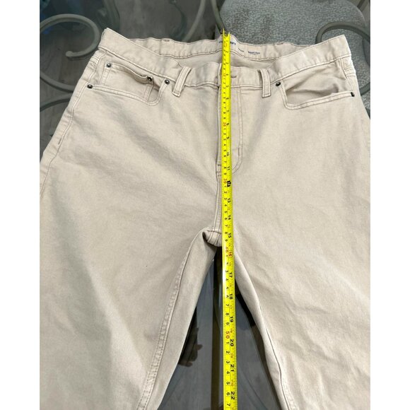 Old Navy Mens Boot-Cut Jeans Beige 40x32 Cotton Blend Denim - Picture 4 of 6
